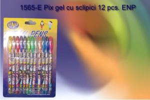 Pix gel cu sclipici 12 pcs ENP 1565-E