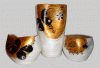 Set de vase din ceramica, unicat,  pictate manual, in