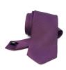 Cravata matase jacquard violet cu dungi