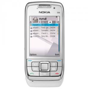 Nokia E66 White Steel + card microSD 4GB + Garmin ( Harta Europei )
