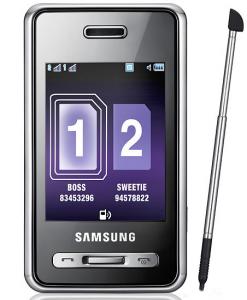 Samsung d980 dual sim