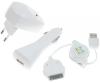 I-power travel charger 3in1 white for