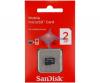 Sandisk microsd card 2gb w/o adapter