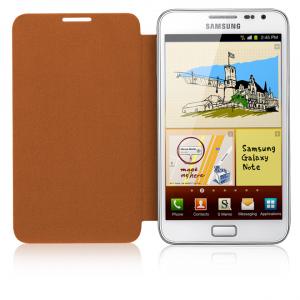 Husa Flip Samsung Galaxy Note N7000 Orange