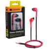 Canyon fashion earphone with powerful sound, inline microphone, flat