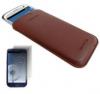 Samsung Galaxy S3 i9300 Leather Pouch Chestnut Brown