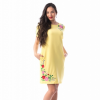 Rochie midi cu broderie florala giuly