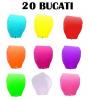 Lampioane zburatoare set 20 buc culori diverse la alegere
