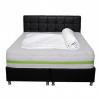 Set saltea confort memory perla 160x200 cu husa