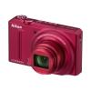Nikon coolpix s9100 rosu 12,1 mpix, 18x opt. zoom,video full hd