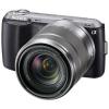Sony nex-c3k + 18-55mm, negru 16,2 mpix, 7,5cm lcd, hd-video, 3d