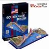 Puzzle 3d-golden gate bridge- cubicfun