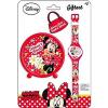 Set ceas destepator cu ceas de mana copii Minnie Mouse Disney DS10437