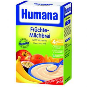 HUMANA - CEREALE DIN FRUCTE CU LAPTE 550gr