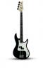 Cruzer pb-350/bk electric bass guitar, color black, solid basswo