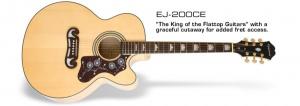 Epiphone EJ-200CE Acoustic-Electric Guitar Natural