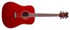 Dean tradition ak48 acoustic guitar - trans red