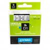 Banda laminata Dymo D1 12mm x 7m Negru/Alb