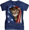 Tricou dama patriotic kitten pet