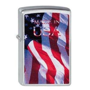 Bricheta Zippo Made In USA Brushed Chrome