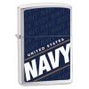Bricheta zippo brushed chrome u.s. navy