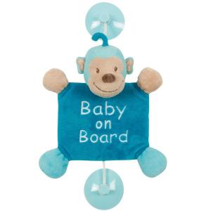 Semn de avertizare Baby on Board Monkey