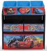 Organizator jucarii cu cadru din lemn lightning mcqueen