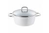 Oala ceramica cu capac, 6.9 litri, manere inox, 28 x 13cm, bergner