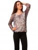 Bluza voal "everyday leopard" b&w