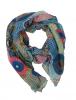 Esarfa Lunga "Multicolored Love" Light Blue&Pink