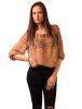 Bluza voal "hearts daily" beige
