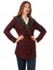 Cardigan "shine the feline" garnet&black