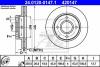 Disc frana fata Ford KA fabricat in perioada 09.1996 - 11.2008 ATE