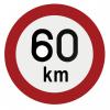 Indicator limita de viteza 60 km -