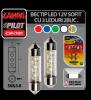 Bec tip LED 12V sofit cu 3 leduri 10x36 mm SV8,5-8 (C5W)  - BLSL501