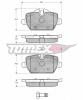 Placute frana set bmw - e81 bmw - e87 bmw - e90 - pfs65726