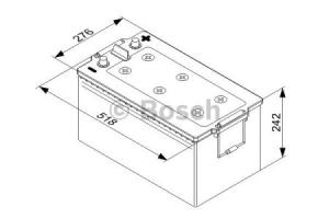 Baterie auto, acumulator Bosch T50 800, T5 225 Ah - BAA77748