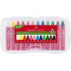 Creioane cerate 12 culori jumbo cutie plastic