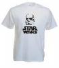 Tricou alb imprimat star wars