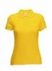 Tricou polo dama 65/35, fruit of the loom, galben