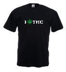 Tricou negru, imprimat ITHC alb / verde