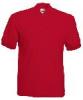 Tricou polo Fruit of the Loom 65/35 rosu