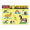 Puzzle de Lemn cu Sunete Animale de Companie