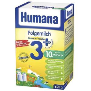 Humana 3 Lapte Prebiotik (Banane si Vanilie) - 500 grame (de la 10 luni)