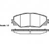 Set placute frana frana disc toyota rav 4 iii  aca3