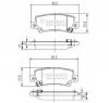 Set placute frana frana disc TOYOTA COROLLA hatchback  E11  PRODUCATOR NIPPARTS J3612025