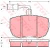 Set placute frana frana disc FORD TRANSIT bus  T   PRODUCATOR TRW GDB789