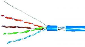 Cablu cat 5e FTP, manta LS0H albastra, cutie 305m, Schrack