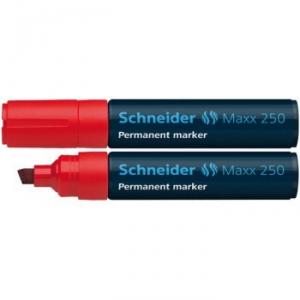 Permanent marker SCHNEIDER Maxx 250, varf tesit 2-7mm - rosu