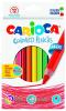 Creioane colorate carioca maxi, hexagonale, 12